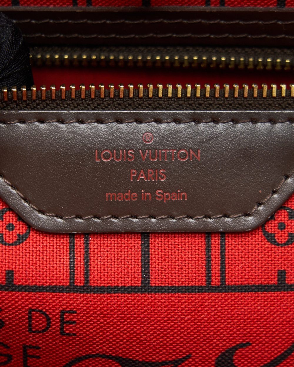 AAA Replica Louis Vuitton LV NEVERFULL MM DAMIER EBENE CANVAS WITHOUT INSIDE POUCH