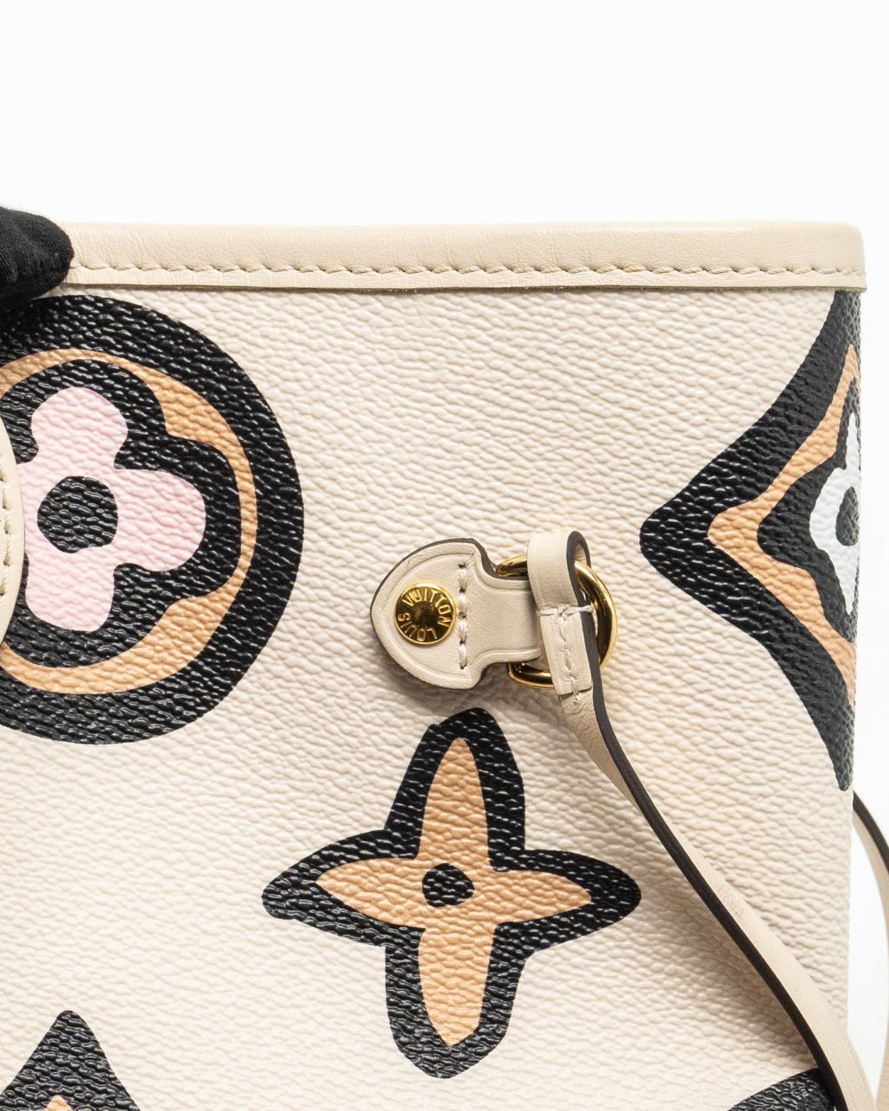 AAA Replica Louis Vuitton LV NEVERFULL MM WILD AT HEART EMPREINTE CREAM GHW