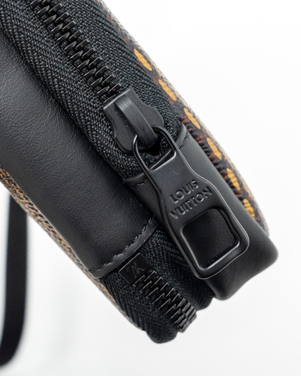 AAA Replica Louis Vuitton LV NIGO DOUBLE PHONE POUCH LIMITED EDITION BLACK HARDWARE