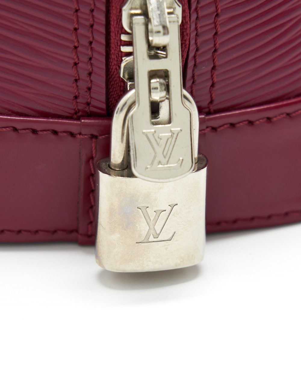 AAA Replica Louis Vuitton LV ALMA BB EPI DARK RED SHW