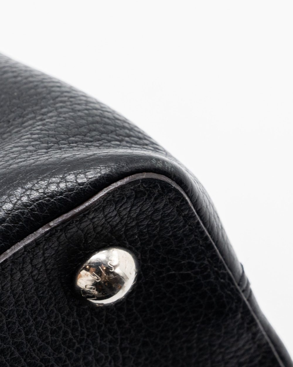 AAA Replica Louis Vuitton LV CAPUCINES PM CALFSKIN BLACK SHW