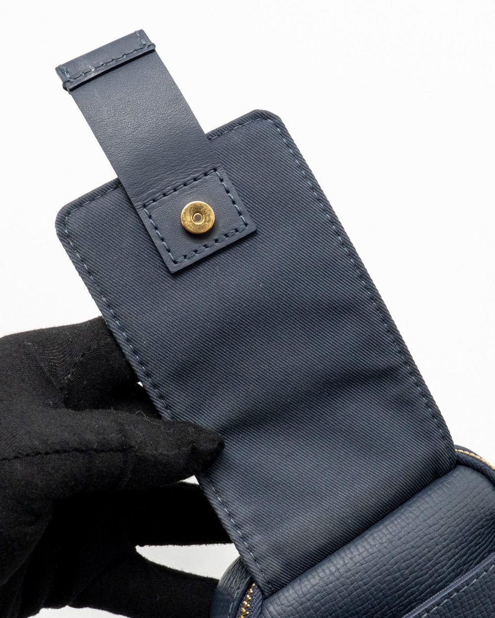 AAA Replica Louis Vuitton LV X NIGO FLAT DOUBLE PHONE POUCH DENIM/CALFSKIN BLUE GHW