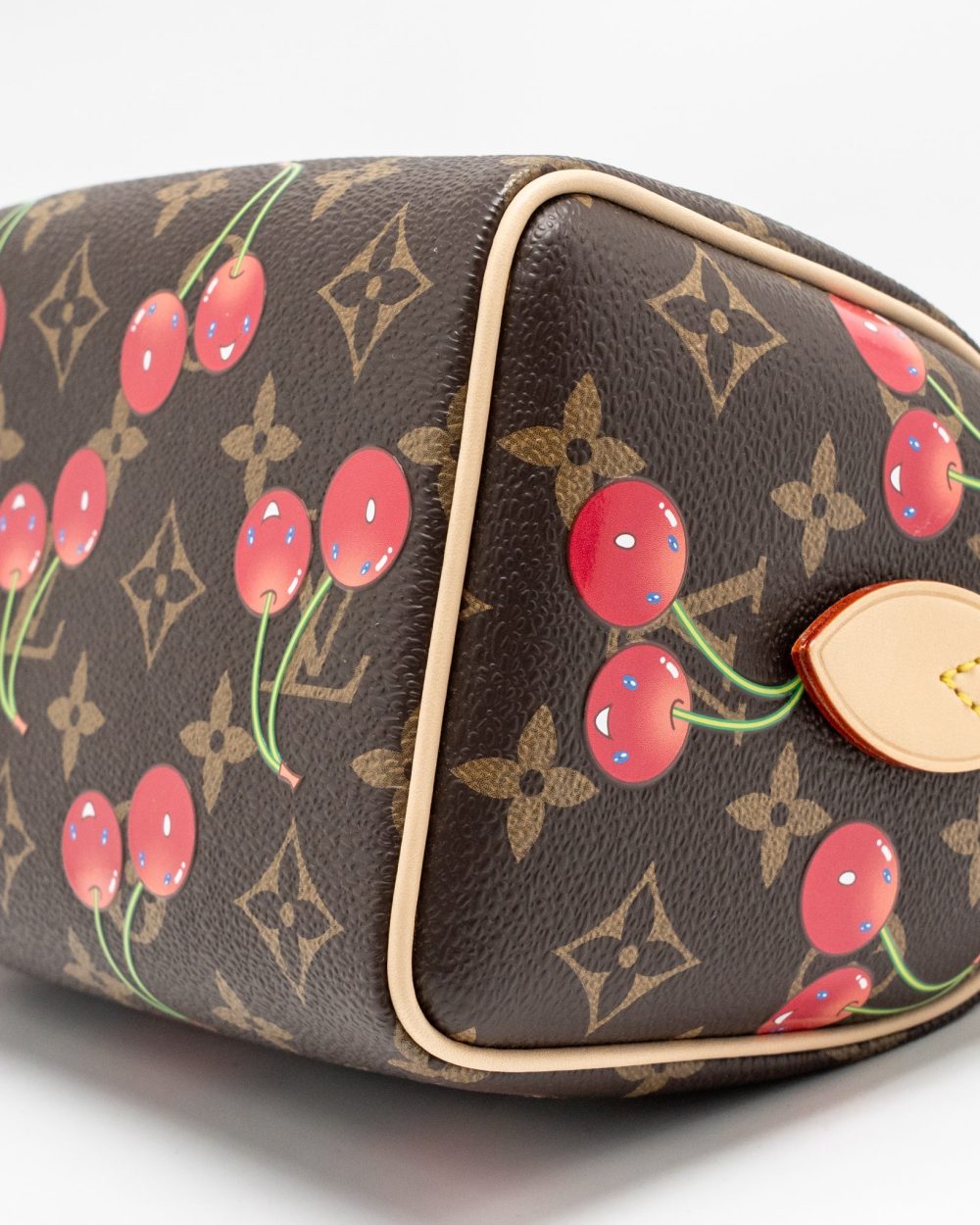 AAA Replica Louis Vuitton LV X TAKASHI MURAKAMI SPEEDY BANDOULIERE 20 MONOGRAM CHERRY COATED CANVAS MULTICOLOURED GHW