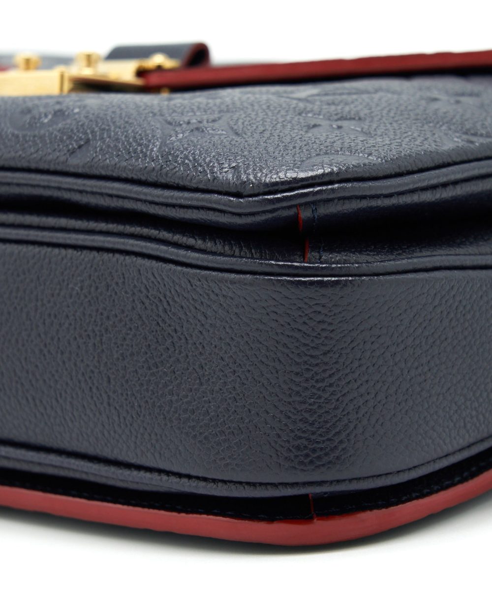 AAA Replica Louis Vuitton LV POCHETTE MÉTIS MONOGRAM EMPREINTE MARINE ROUGE GHW