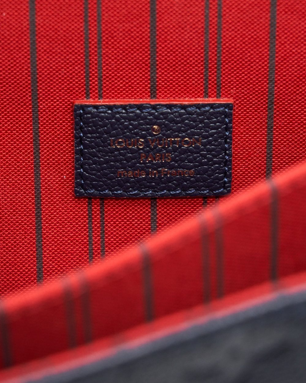 AAA Replica Louis Vuitton LV POCHETTE MÉTIS MONOGRAM EMPREINTE MARINE ROUGE GHW