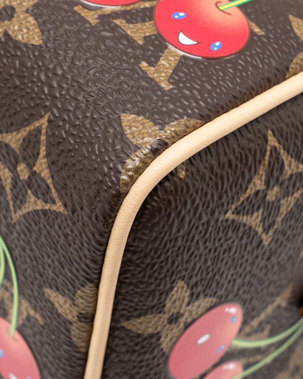 AAA Replica Louis Vuitton LV X TAKASHI MURAKAMI SPEEDY BANDOULIERE 20 MONOGRAM CHERRY COATED CANVAS MULTICOLOURED GHW