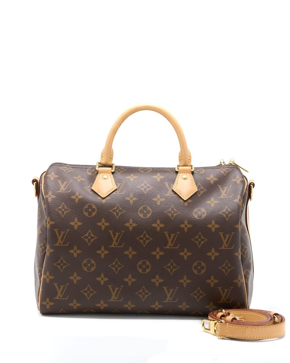 AAA Replica Louis Vuitton LV SPEEDY BANDOULIERE 30 MONOGRAM CANVAS GHW (NEW VERSION)