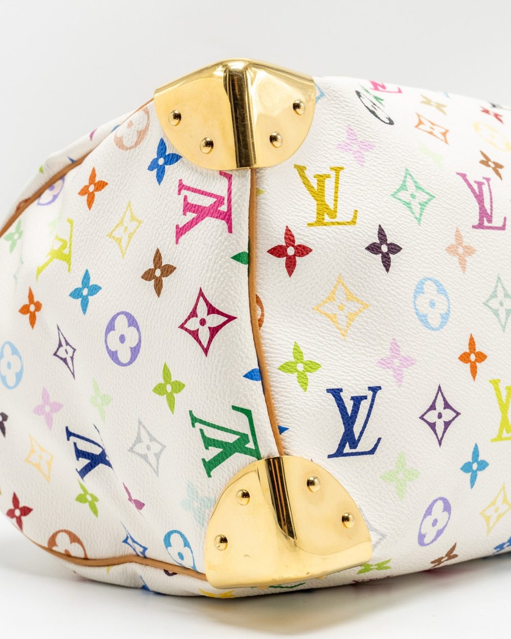 AAA Replica Louis Vuitton LV SPEEDY 30 MONOGRAM CANVAS WHITE MULTICOLOUR GHW