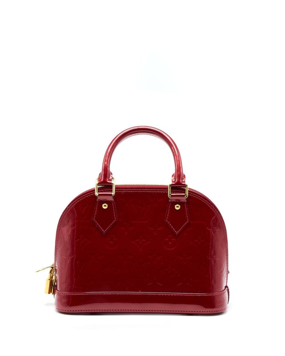 AAA Replica Louis Vuitton LV ALMA BB PATENT RED GHW