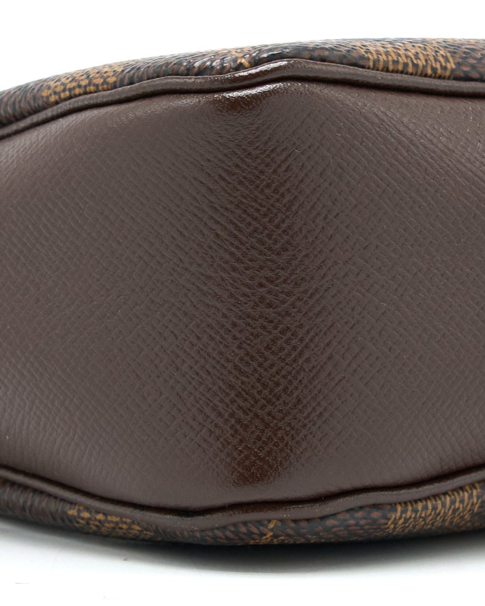 AAA Replica Louis Vuitton LV MINI CLUTCH DAMIER EBENE CANVAS GHW