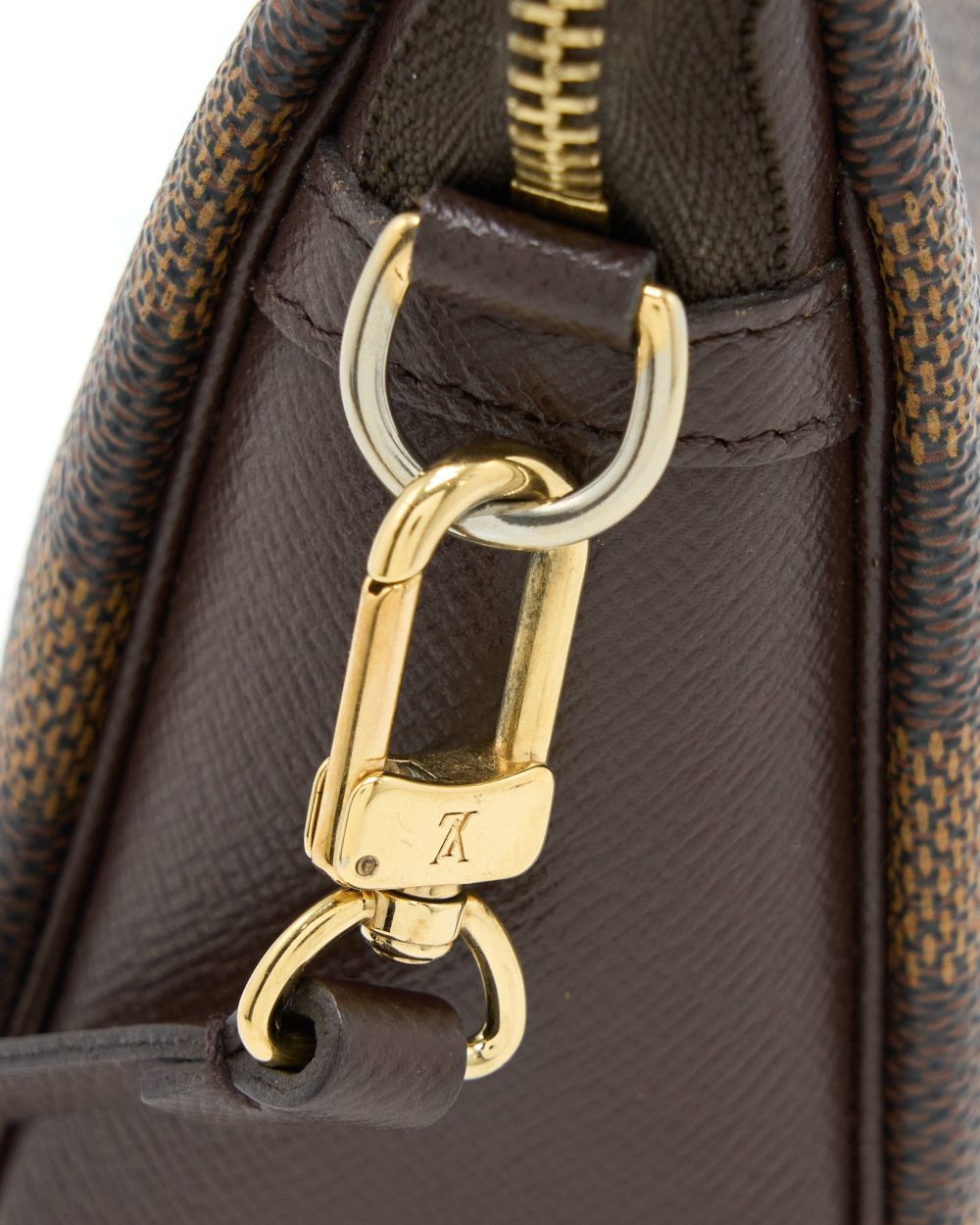 AAA Replica Louis Vuitton LV MINI CLUTCH DAMIER EBENE CANVAS GHW
