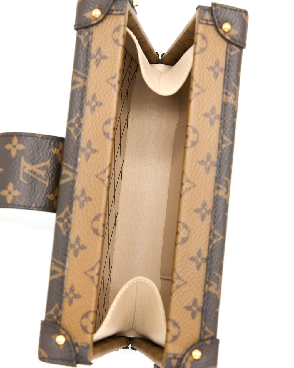 AAA Replica Louis Vuitton LV PETIT MALLE MONOGRAM REVERSE CANVAS GHW