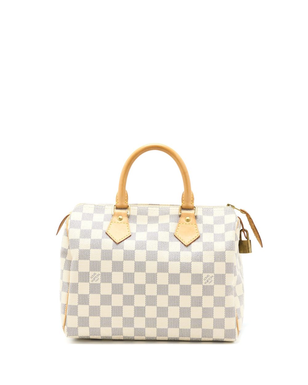 AAA Replica Louis Vuitton LV SPEEDY 25 DAMIER AZUR CANVAS GHW