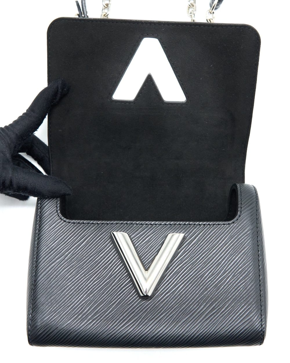 AAA Replica Louis Vuitton LV TWIST PM EPI BLACK SHW