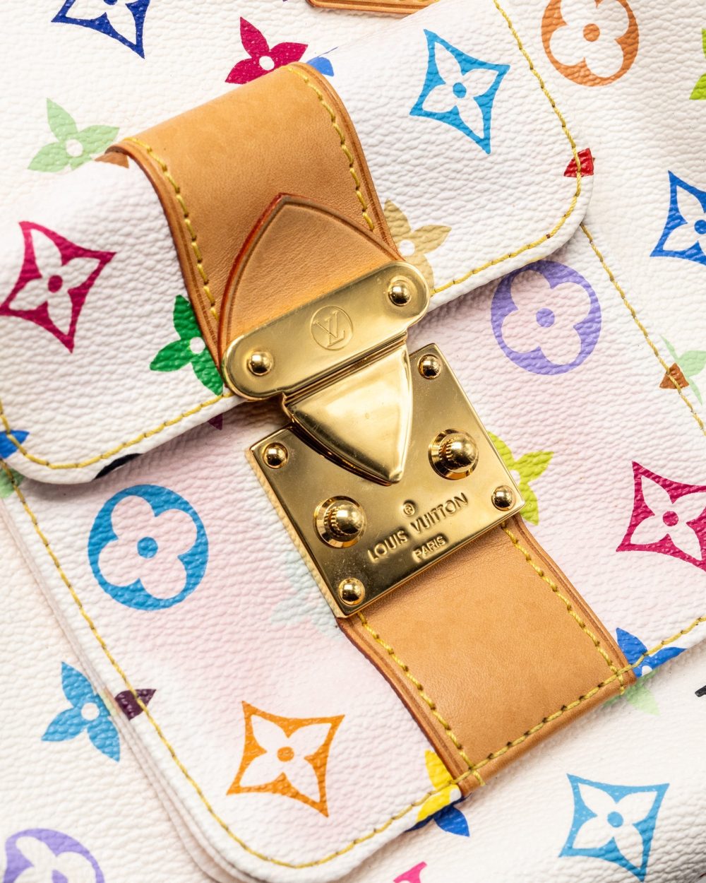 AAA Replica Louis Vuitton LV SPEEDY 30 MONOGRAM CANVAS WHITE MULTICOLOUR GHW