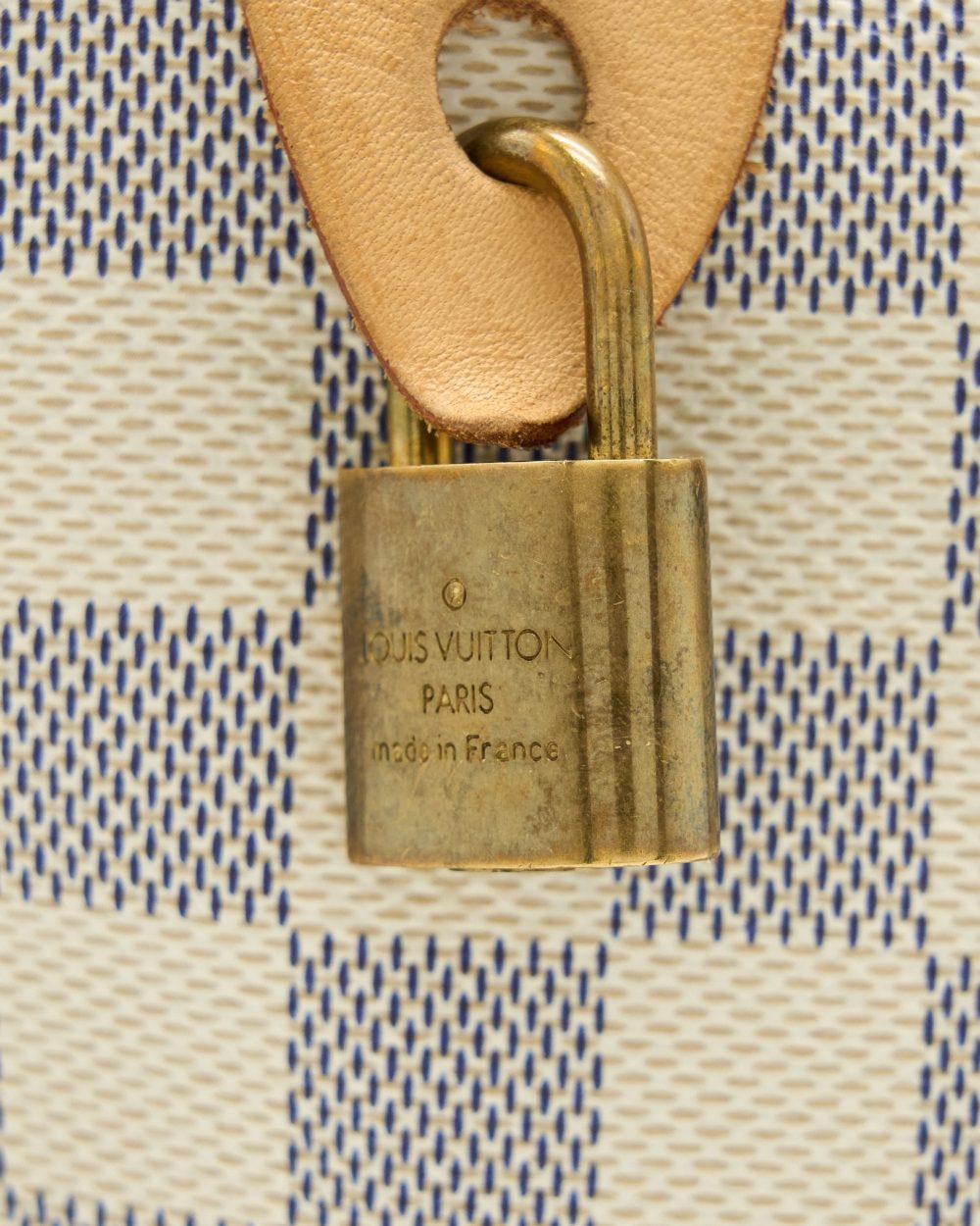 AAA Replica Louis Vuitton LV SPEEDY 25 DAMIER AZUR CANVAS GHW