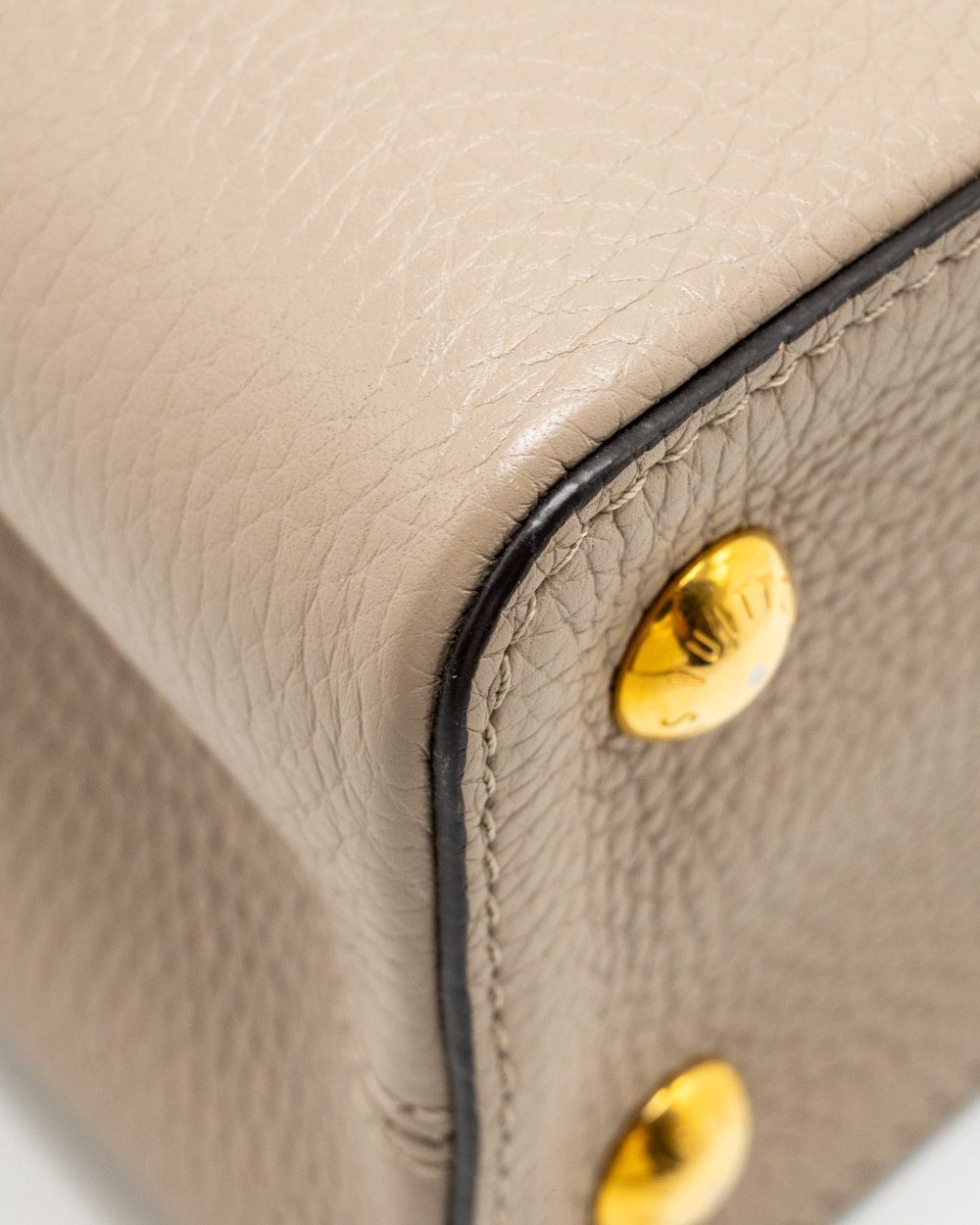 AAA Replica Louis Vuitton LV CAPUCINES PM CALFSKIN GREY GHW