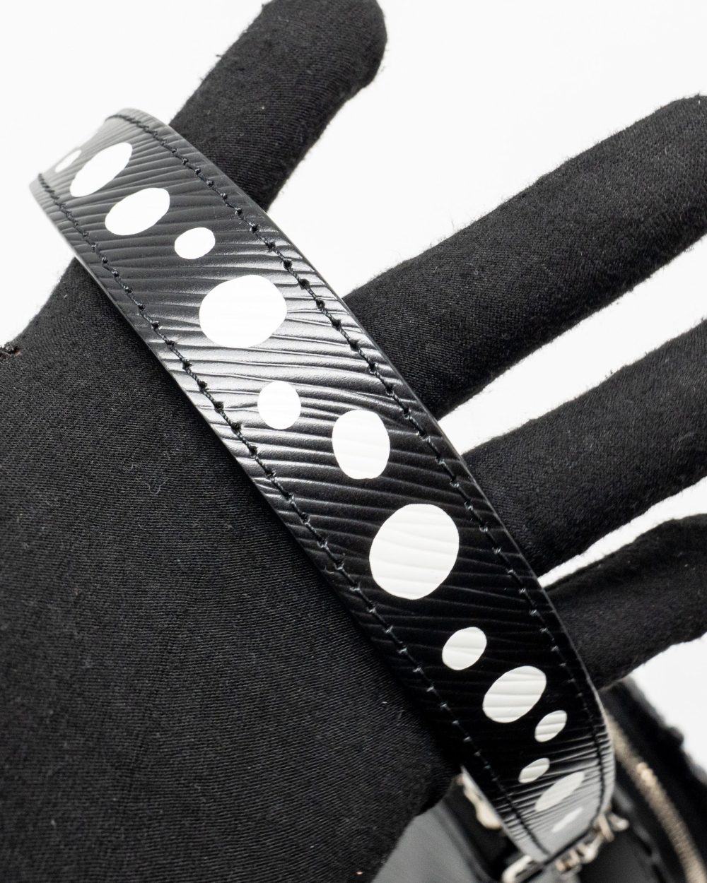 AAA Replica Louis Vuitton LV YAYOI KUSAMA MARELLINI EPI LEATHER BLACK SHW