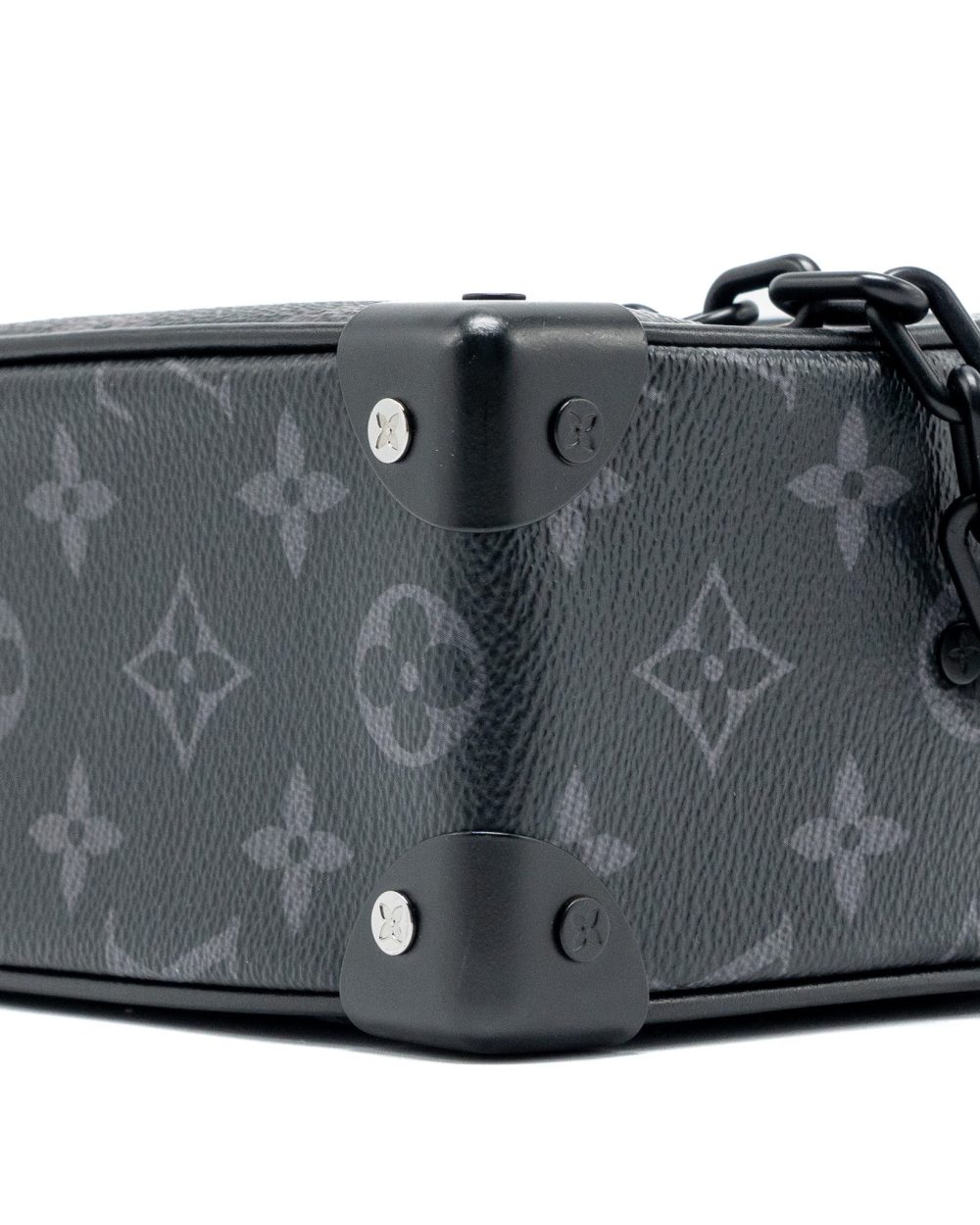 AAA Replica Louis Vuitton LV MINI SOFT TRUNK MONOGRAM ECLIPSE BLACK HARDWARE