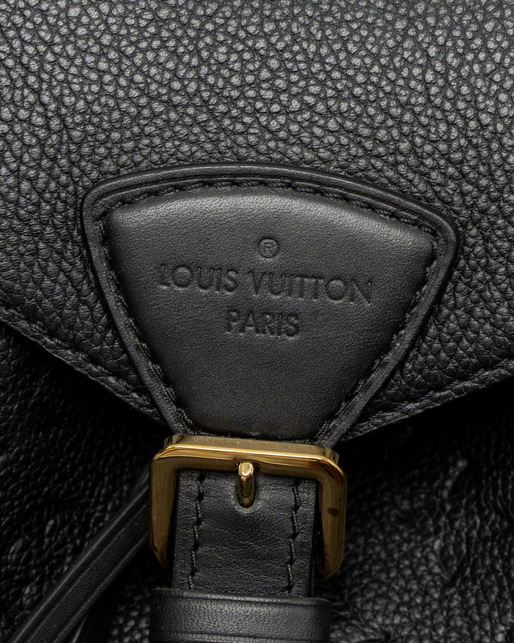 AAA Replica Louis Vuitton LV MONTSOURIS BACKPACK MONOGRAM EMPREINTE BLACK GHW (NEW VERSION)