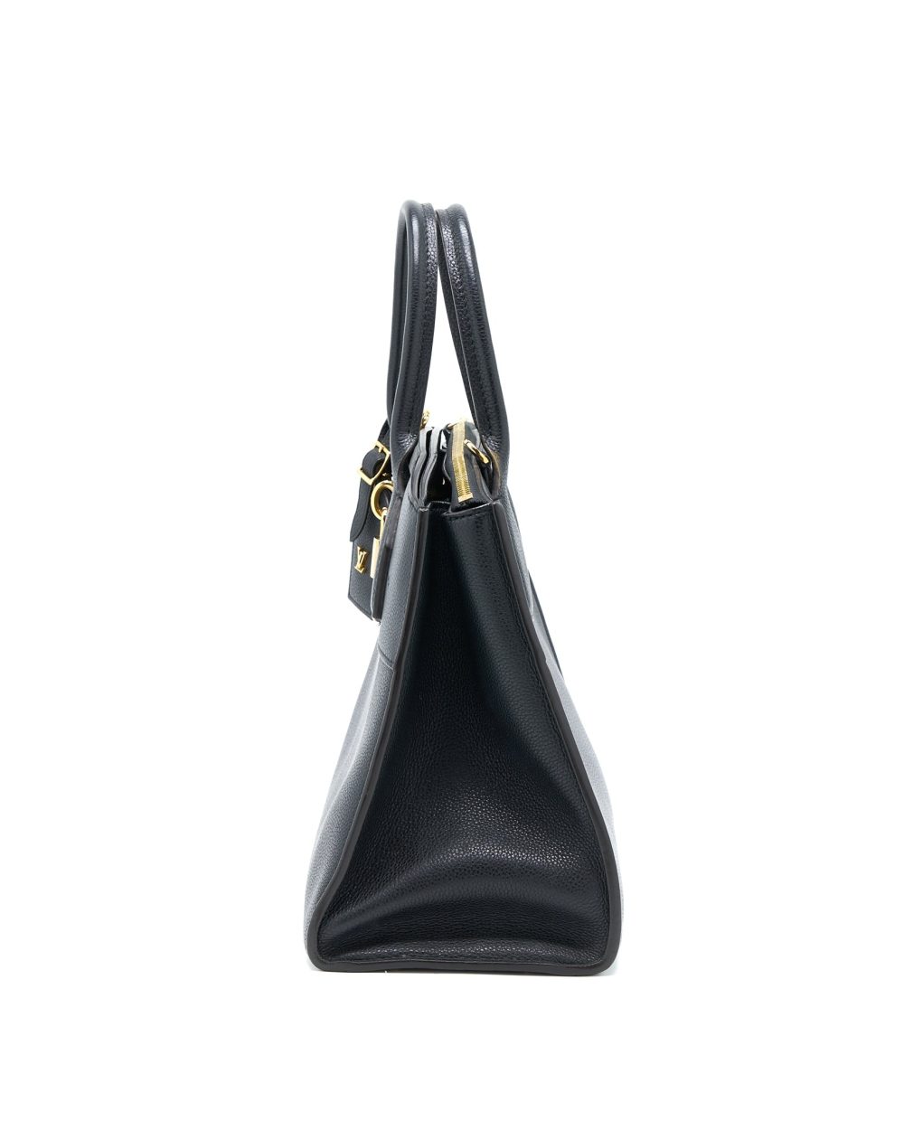 AAA Replica Louis Vuitton LV CITY STEAMER MM GRAINED CALFSKIN BLACK GHW