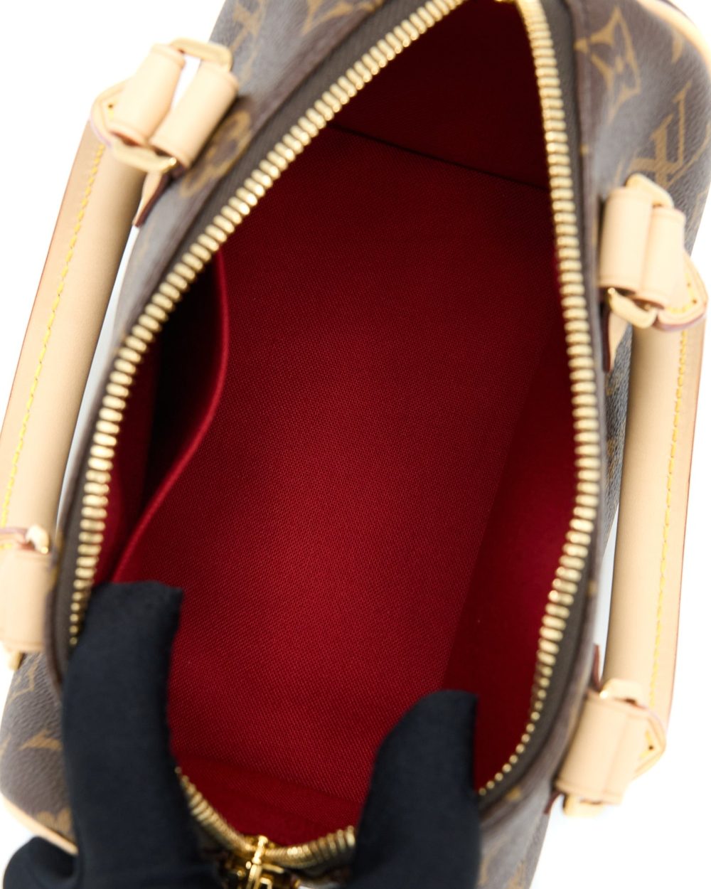AAA Replica Louis Vuitton LV SPEEDY BANDOULIERE 20 MONOGRAM CANVAS WITH FUCHSIA STRAP GHW