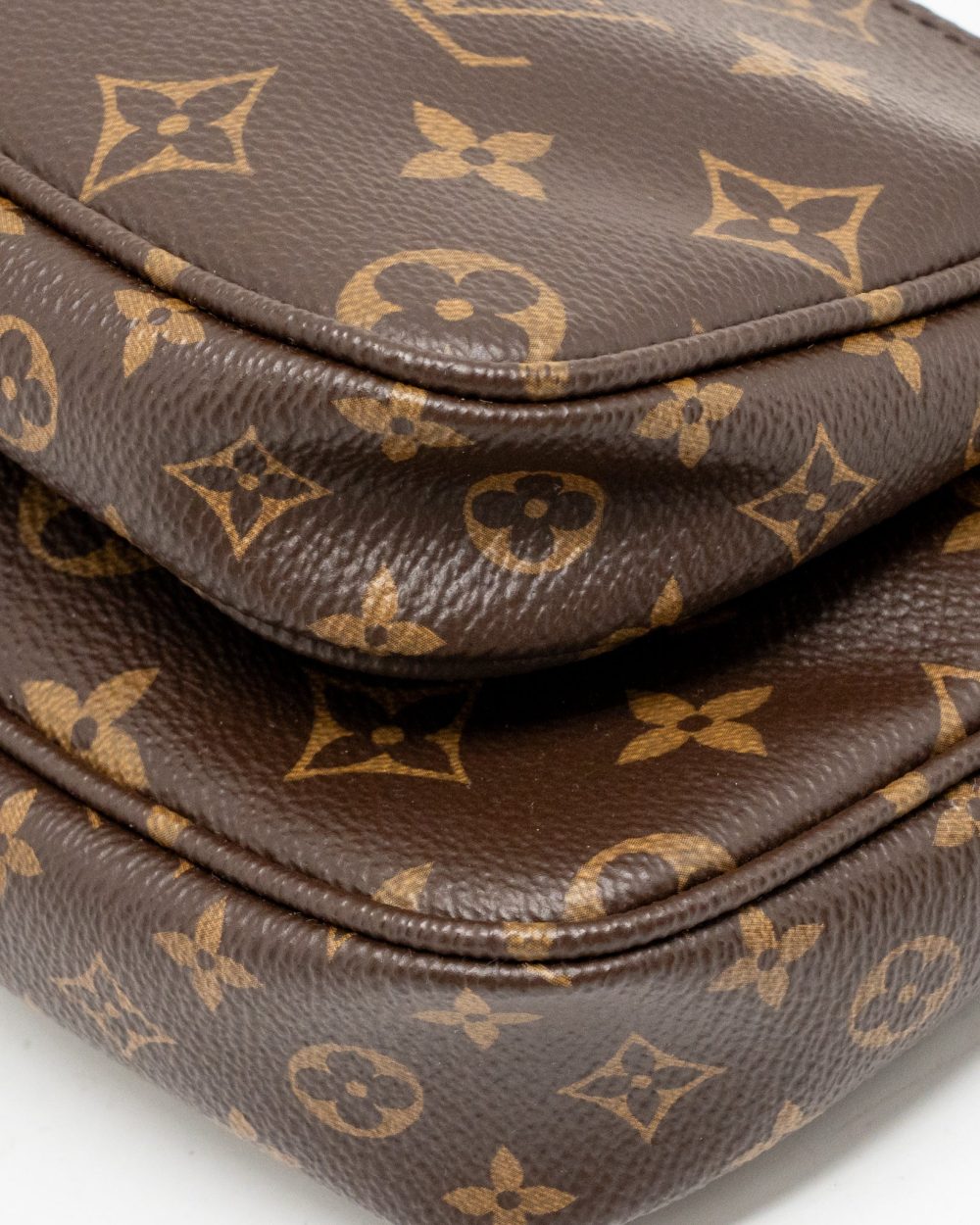 AAA Replica Louis Vuitton LV MULTI POCHETTE ACCESSORIES KHAKI STRAP MONOGRAM CANVAS GHW