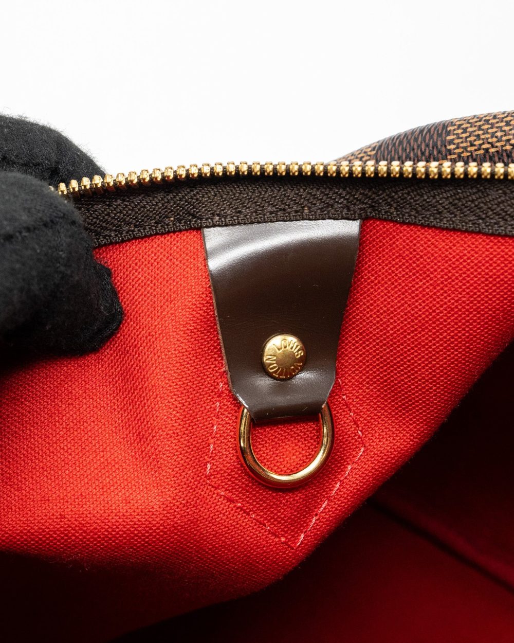 AAA Replica Louis Vuitton LV SPEEDY BANDOULIERE 30 DAMIER EBENE GHW