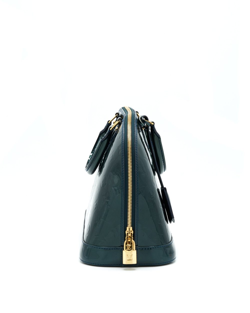 AAA Replica Louis Vuitton LV ALMA PM IN PATENT FORREST GREEN