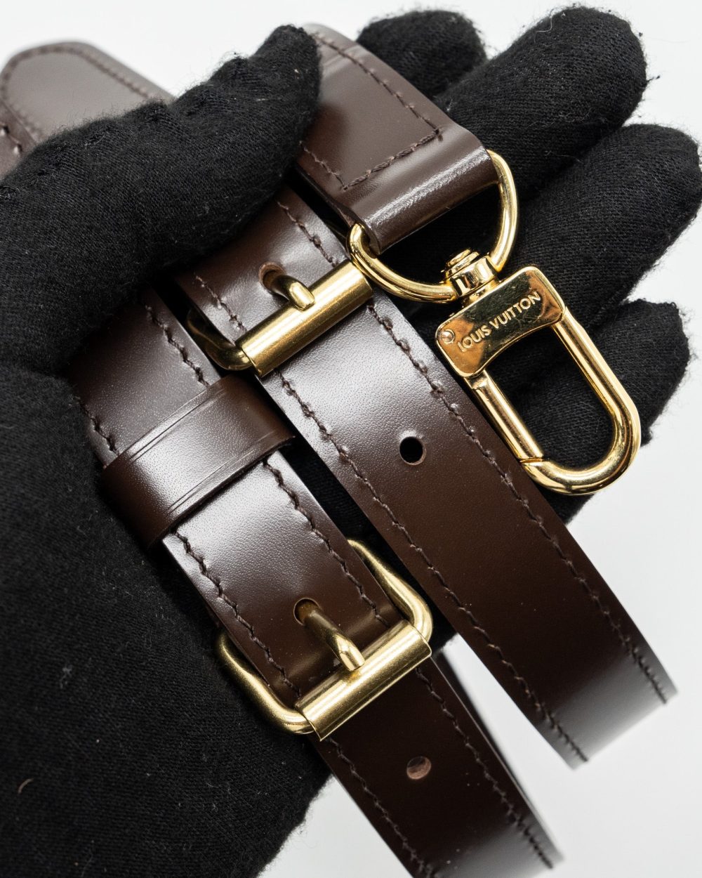 AAA Replica Louis Vuitton LV SPEEDY BANDOULIERE 30 DAMIER EBENE GHW