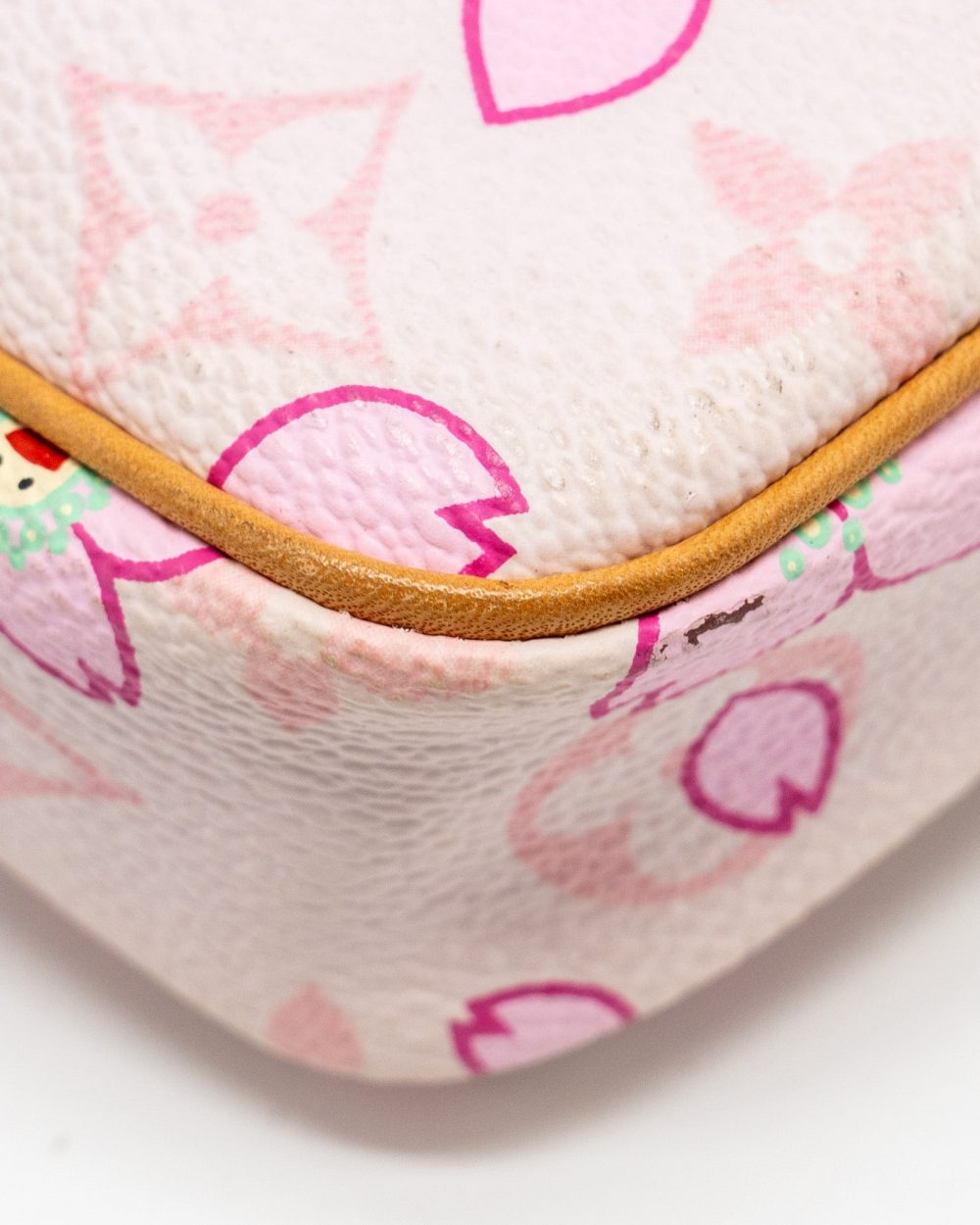 AAA Replica Louis Vuitton LV POCHETTE ACCESSORIES MURAKAMI CHERRY BLOSSOM PINK GHW