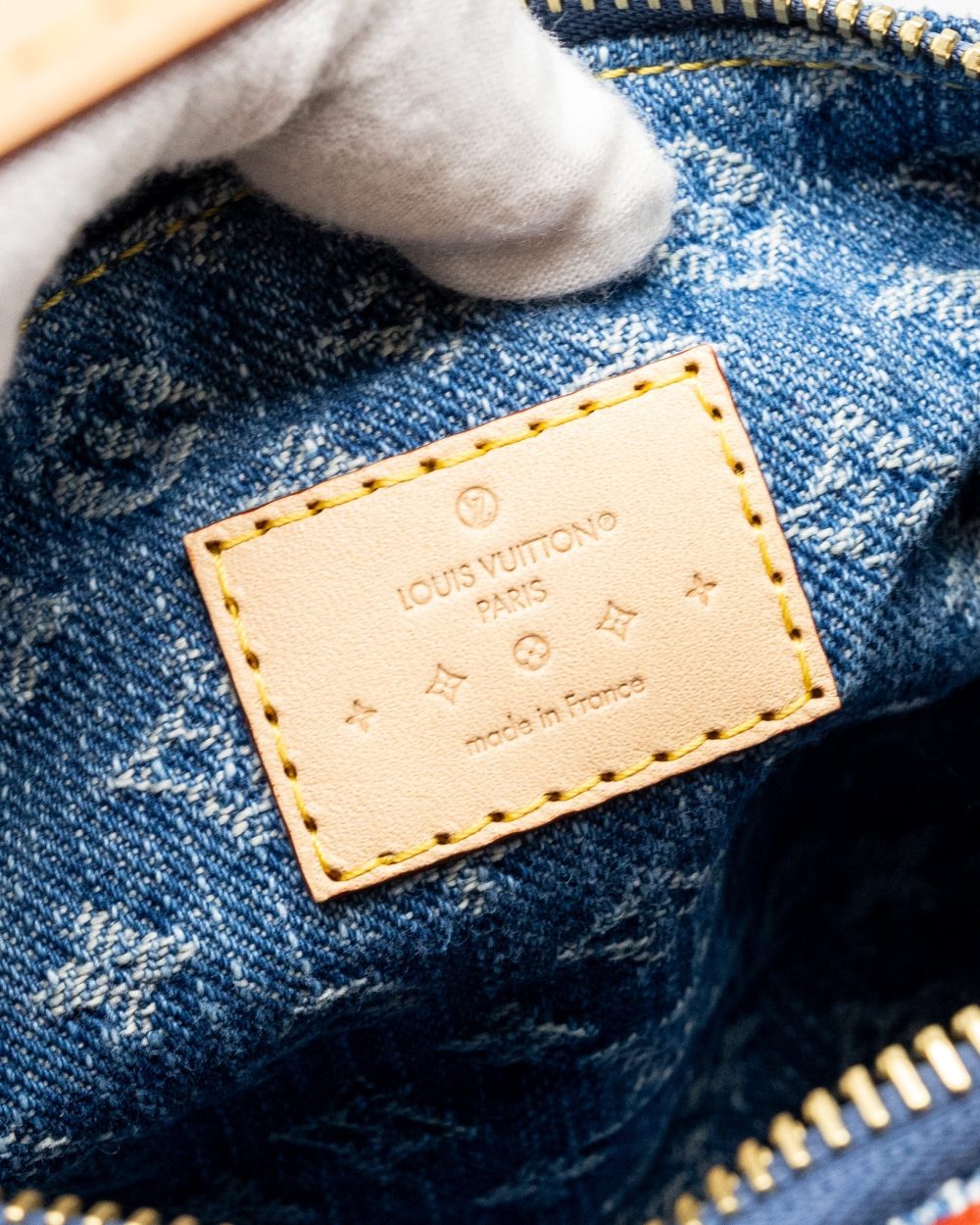 AAA Replica Louis Vuitton LV HILLS POCHETTE MONOGRAM DENIM BLUE GHW
