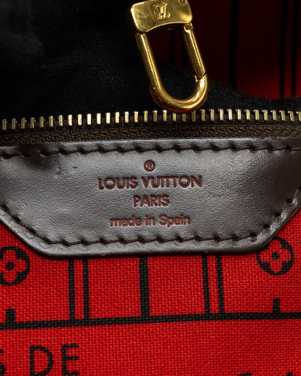 AAA Replica Louis Vuitton LV NEVERFULL MM DAMIER EBENE GHW