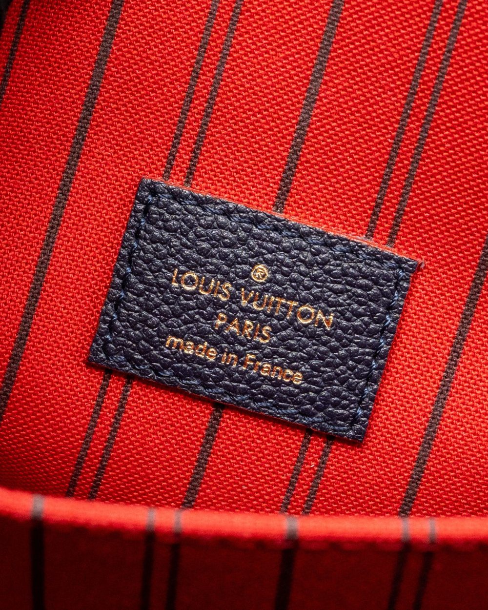 AAA Replica Louis Vuitton LV POCHETTE METIS MONOGRAM EMPREINETE NAVY GHW