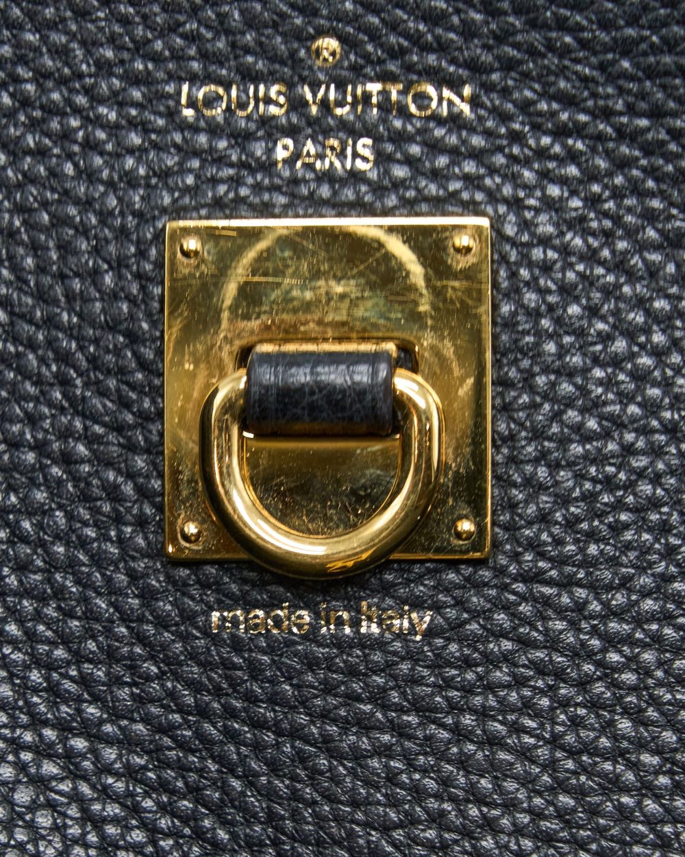 AAA Replica Louis Vuitton LV CITY STEAMER MM GRAINED CALFSKIN BLACK GHW