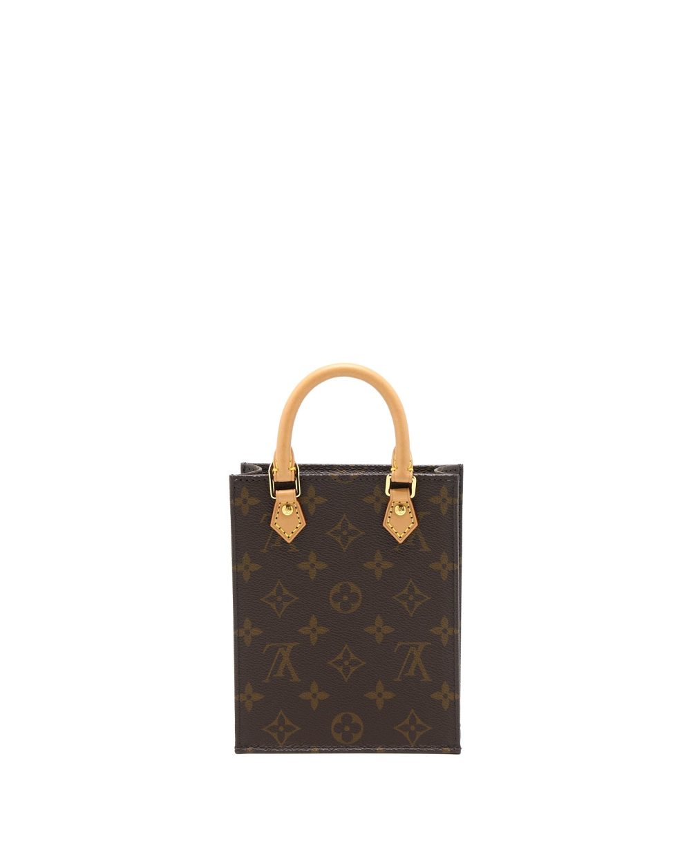 AAA Replica Louis Vuitton LV PETIT SAC PLAT MONOGRAM CANVAS GHW (NEW VERSION)