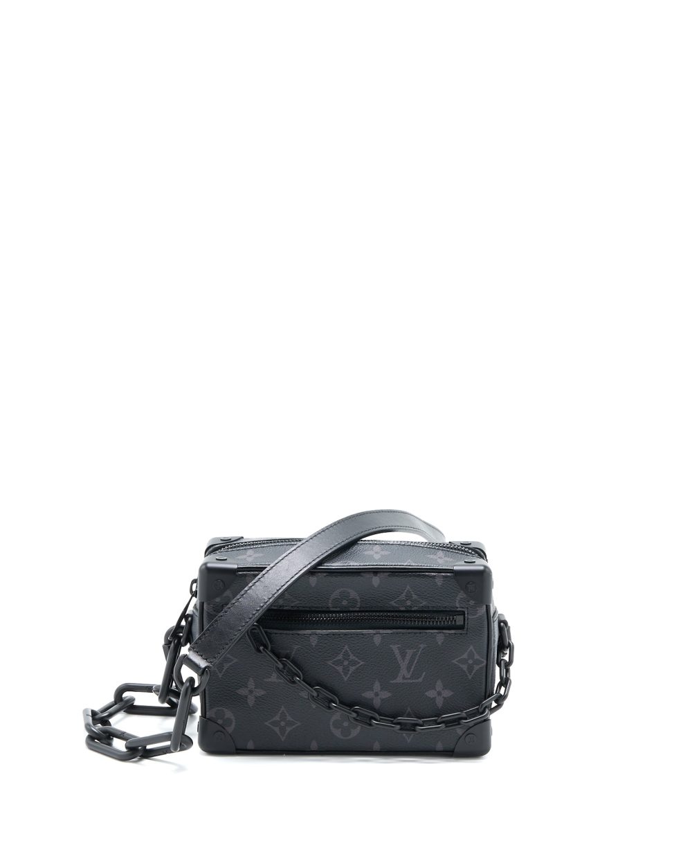 AAA Replica Louis Vuitton LV MINI SOFT TRUNK MONOGRAM ECLIPSE CANVAS BLACK HARDWARE