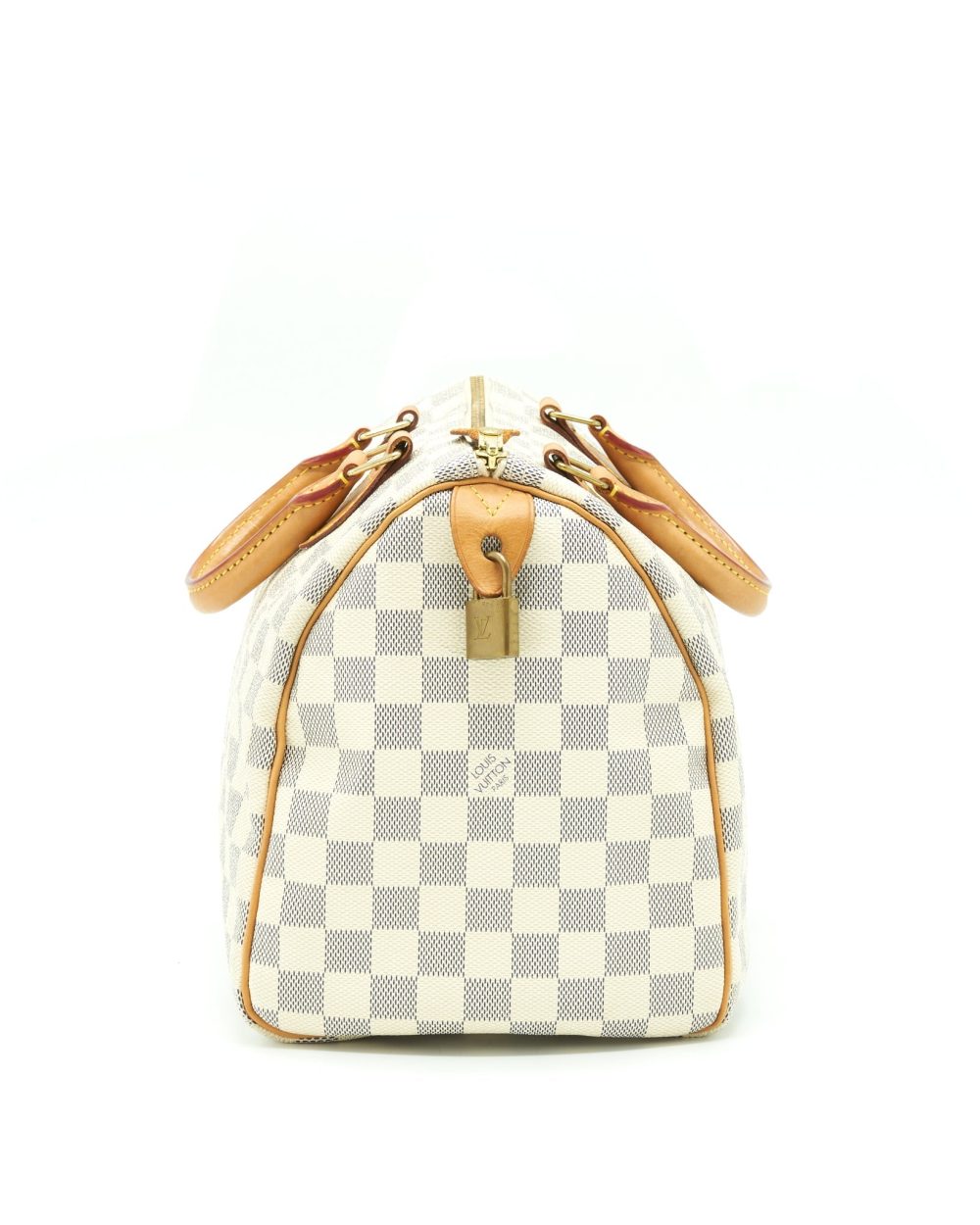 AAA Replica Louis Vuitton LV SPEEDY 30 DAMIER AZUR CANVAS GHW