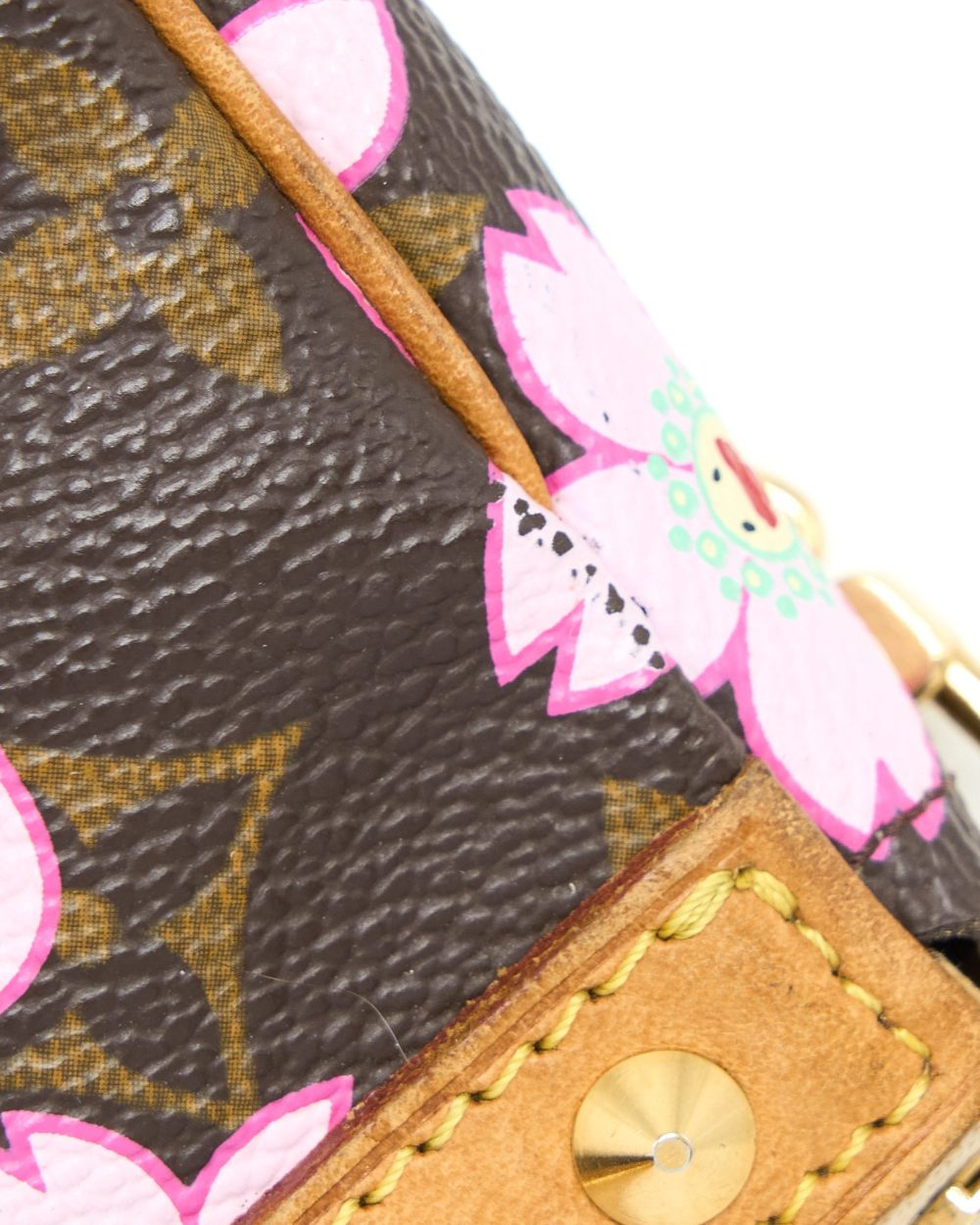 AAA Replica Louis Vuitton LV VINTAGE CHERRY BLOSSOM POCHETTE MONOGRAM CANVAS GHW