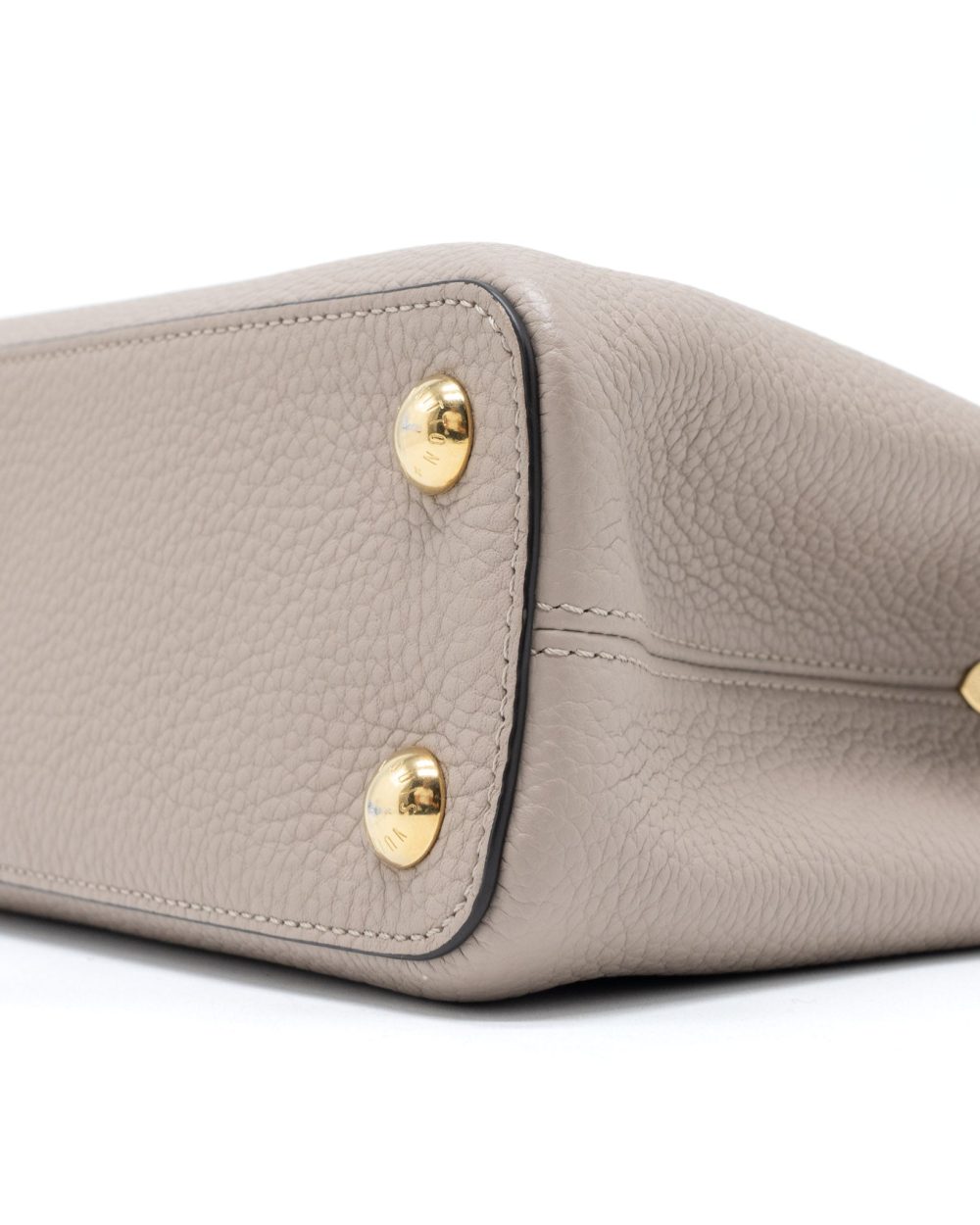 AAA Replica Louis Vuitton LV CAPUCINES BB TAURILLON GALET GHW