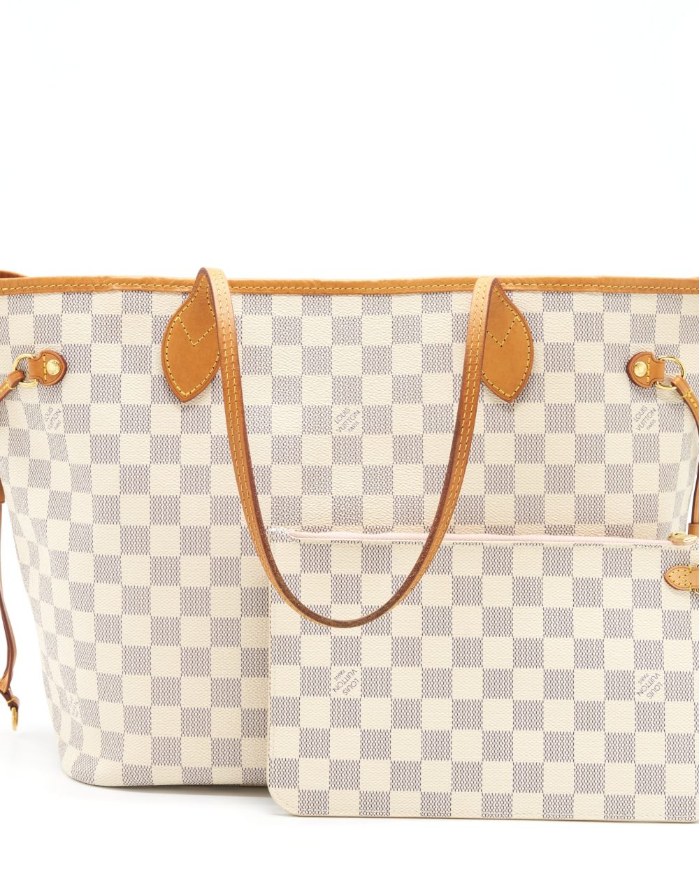 AAA Replica Louis Vuitton Neverfull MM Damier Azur GHW