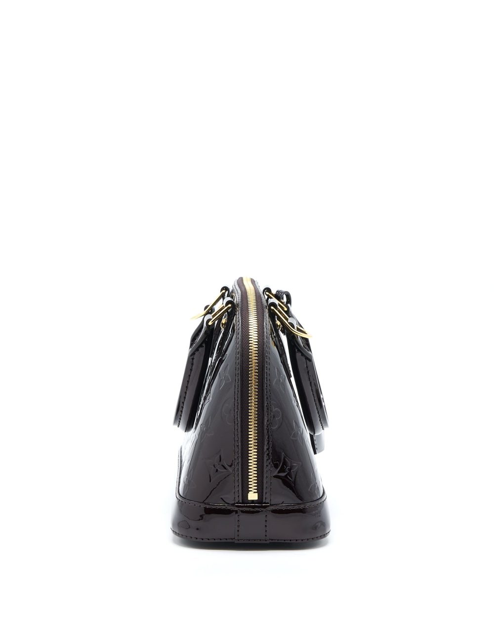 AAA Replica Louis Vuitton LV ALMA BB MONOGRAM VERNIS AMARANTE RED GHW (2022 VERSION)