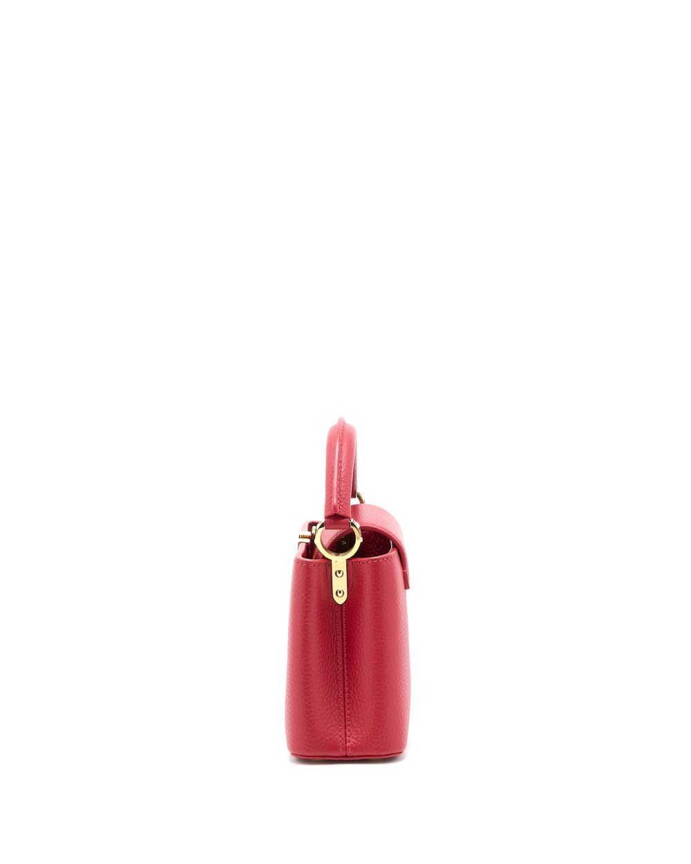 AAA Replica Louis Vuitton LV CAPUCINES MINI TAURILLON SCARLET GHW (NEW VERSION)