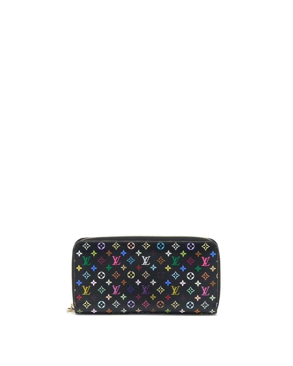 AAA Replica Louis Vuitton LV ZIPPY LONG WALLET BLACK MULTICOLOUR MONOGRAM CANVAS GHW