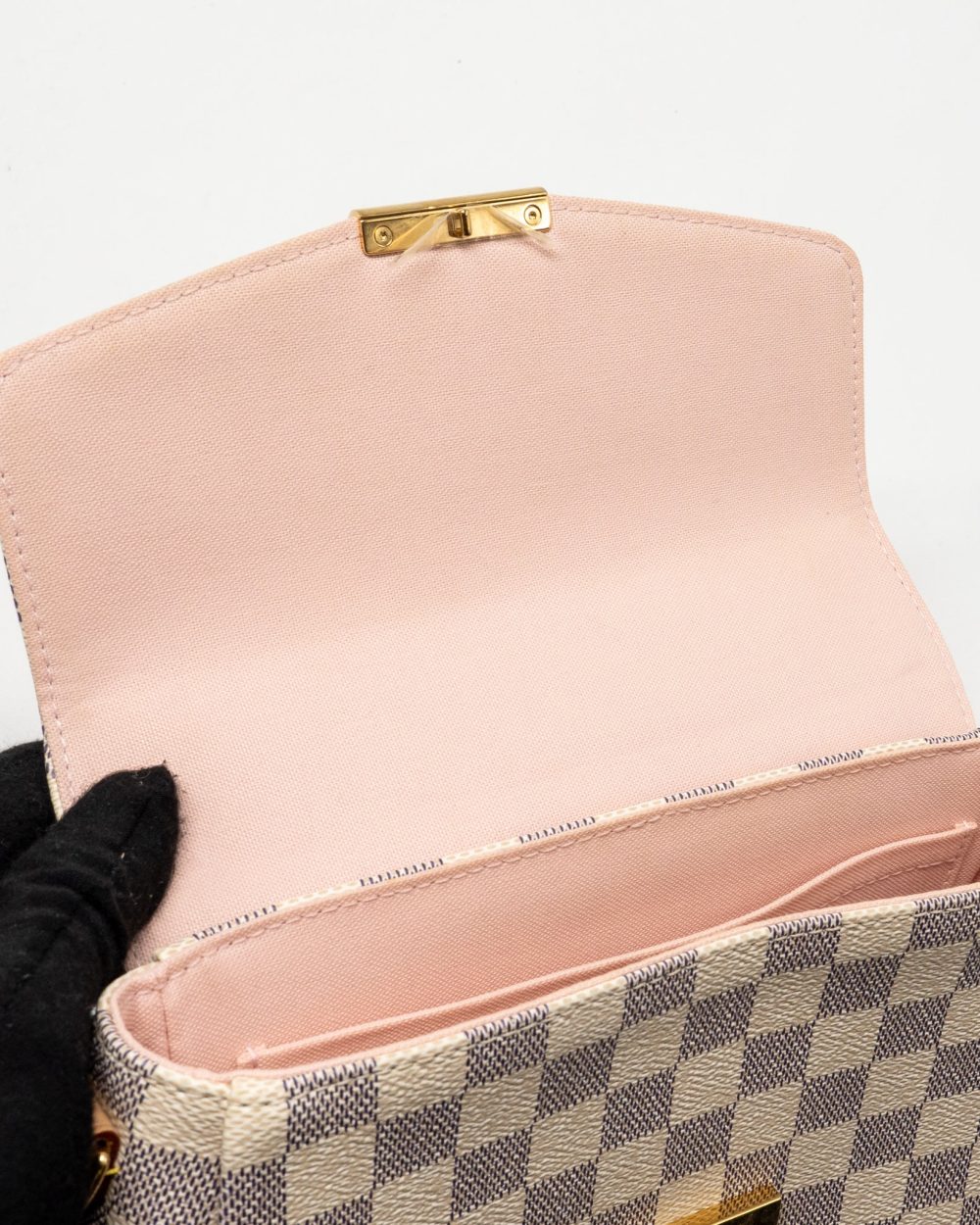 AAA Replica Louis Vuitton LV CROISETTE DAMIER AZUR CANVAS GHW