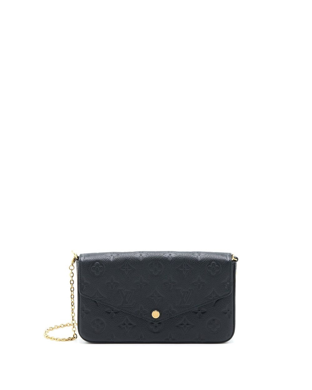 AAA Replica Louis Vuitton LV FELICIE POCHETTE MONOGRAM EMPREINTE BLACK GHW