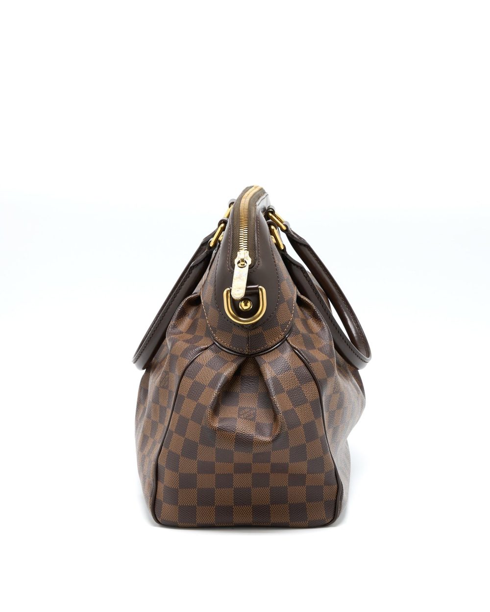 AAA Replica Louis Vuitton LV TREVI BAG DAMIER EBENE CANVAS GHW
