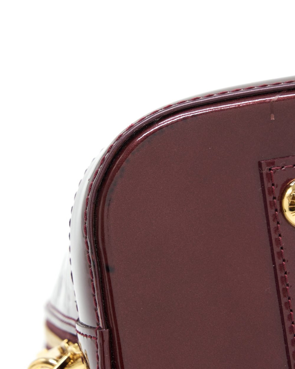 AAA Replica Louis Vuitton LV ALMA PM PATENT AMARANTE GHW