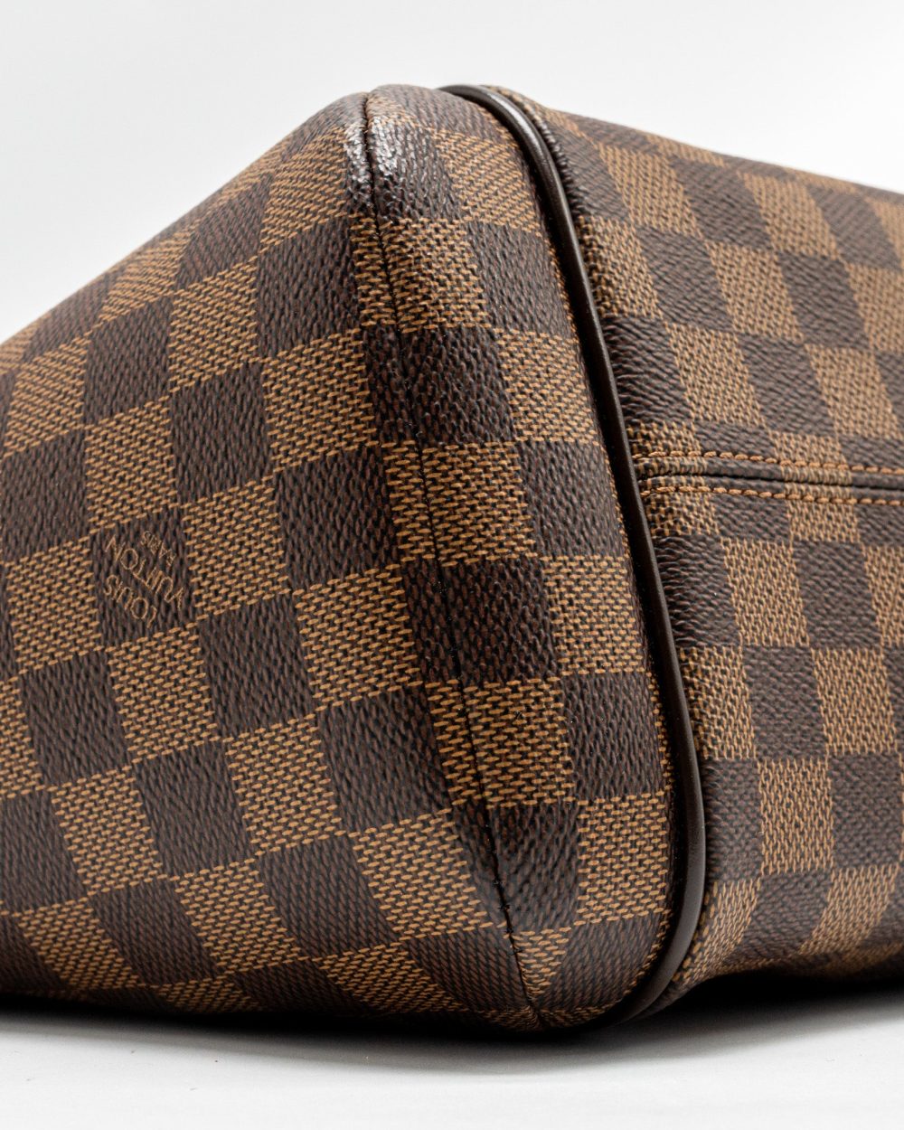 AAA Replica Louis Vuitton LV TOTALLY PM TOTE BAG DAMIER EBENE CANVAS GHW