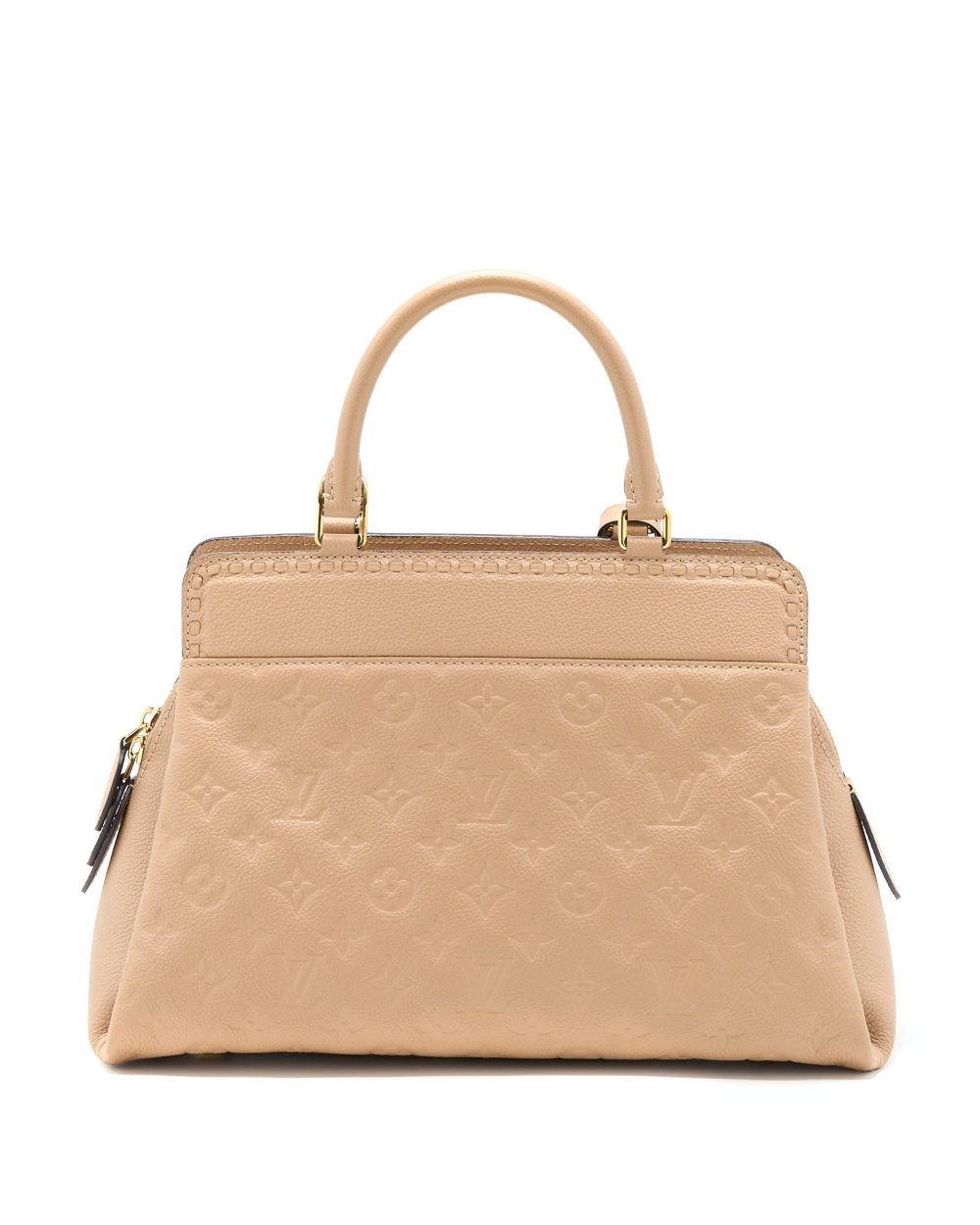 AAA Replica Louis Vuitton LV VOSGES MM MONOGRAM EMPREINTE DARK BEIGE GHW
